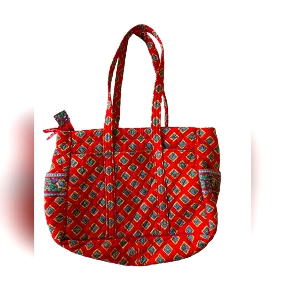 Vera Bradley Villa red tote bag